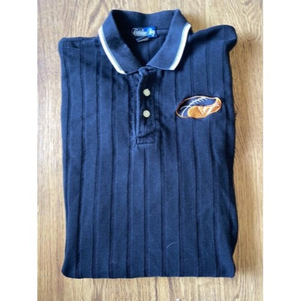 Vintage 90s Catalina Bay Virginia Tech Hokies Football Mens Polo Shirt XL